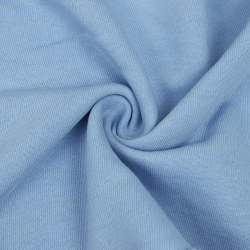 Ткань Футер 3-х нитка, Петля, цвет Светло-Голубой (на отрез)  в Ростове-на-Дону