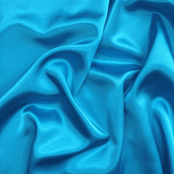 *Ткань Атлас-сатин, цвет Голубой (на отрез)  в Ростове-на-Дону