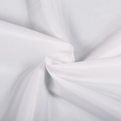 Ткань подкладочная Таффета 190Т, цвет Белый (на отрез)  в 