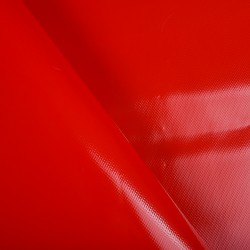 Ткань ПВХ 450 гр/м2, Красный (на отрез)  в 