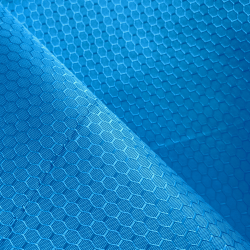 Ткань Оксфорд 300D PU Рип-Стоп СОТЫ, цвет Голубой (на отрез)  в 