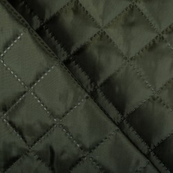 Стеганая подкладочная ткань с синтепоном (100гр/м2), цвет Хаки (на отрез)  в Ростове-на-Дону