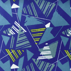 Ткань Оксфорд 210D PU, принт &quot;Лимонные треугольники&quot; (на отрез)  в Ростове-на-Дону